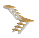 Escalera en U (180º)