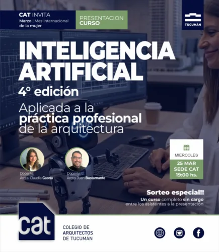 Cuarta Edición Curso IA: Inteligencia Artificial apliacada a la práctica profesional de la Arquitectura