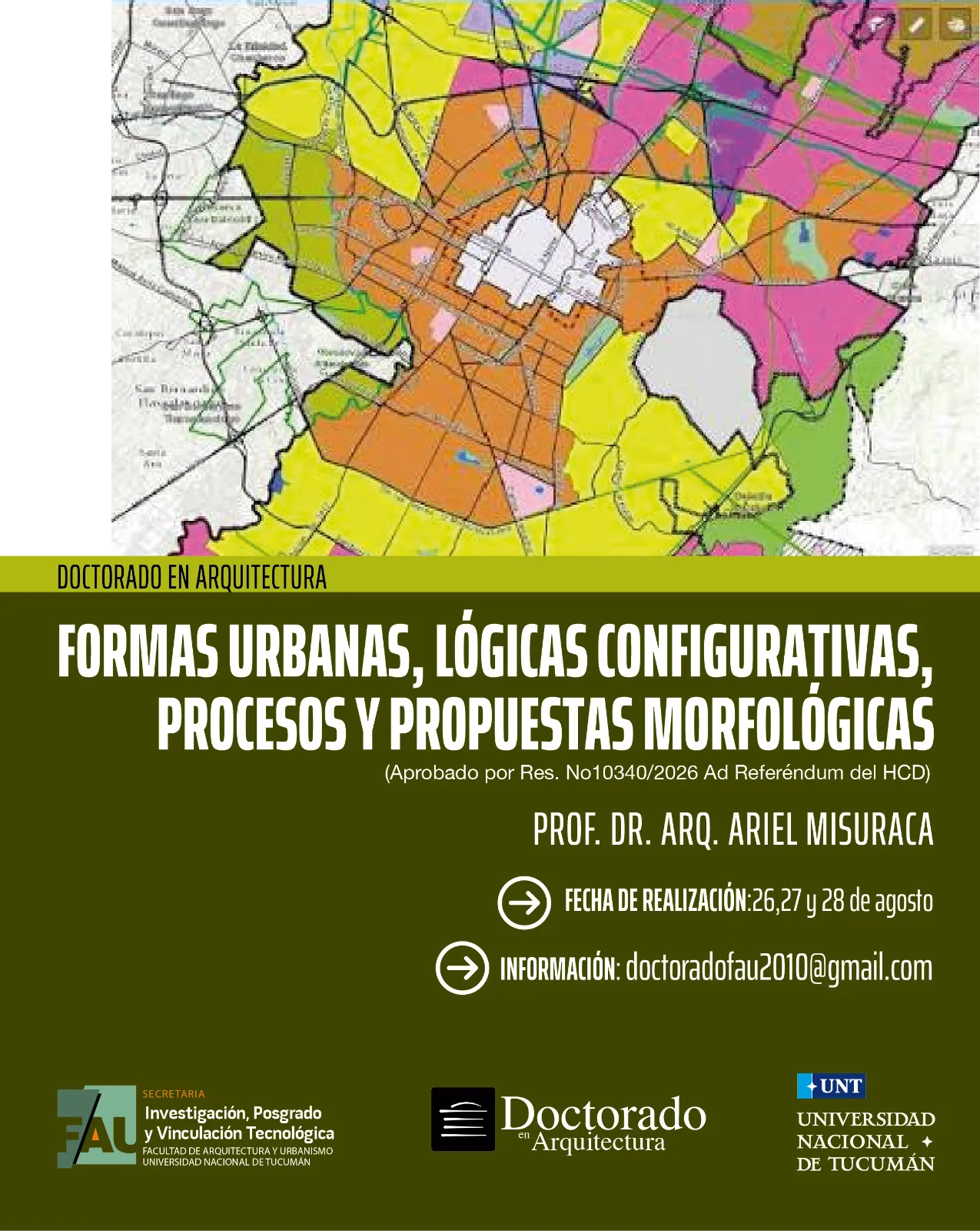 Curso de Posgrado «Formas urbanas, lógicas configurativas, procesos y propuestas morfológicas»