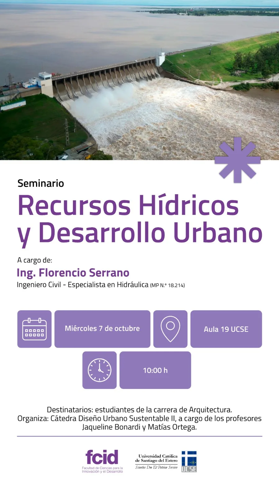 SEMINARIO DE RECURSOS HÍDRICOS Y DESARROLLO URBANO